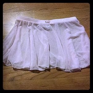 Pink ballet see through skirt